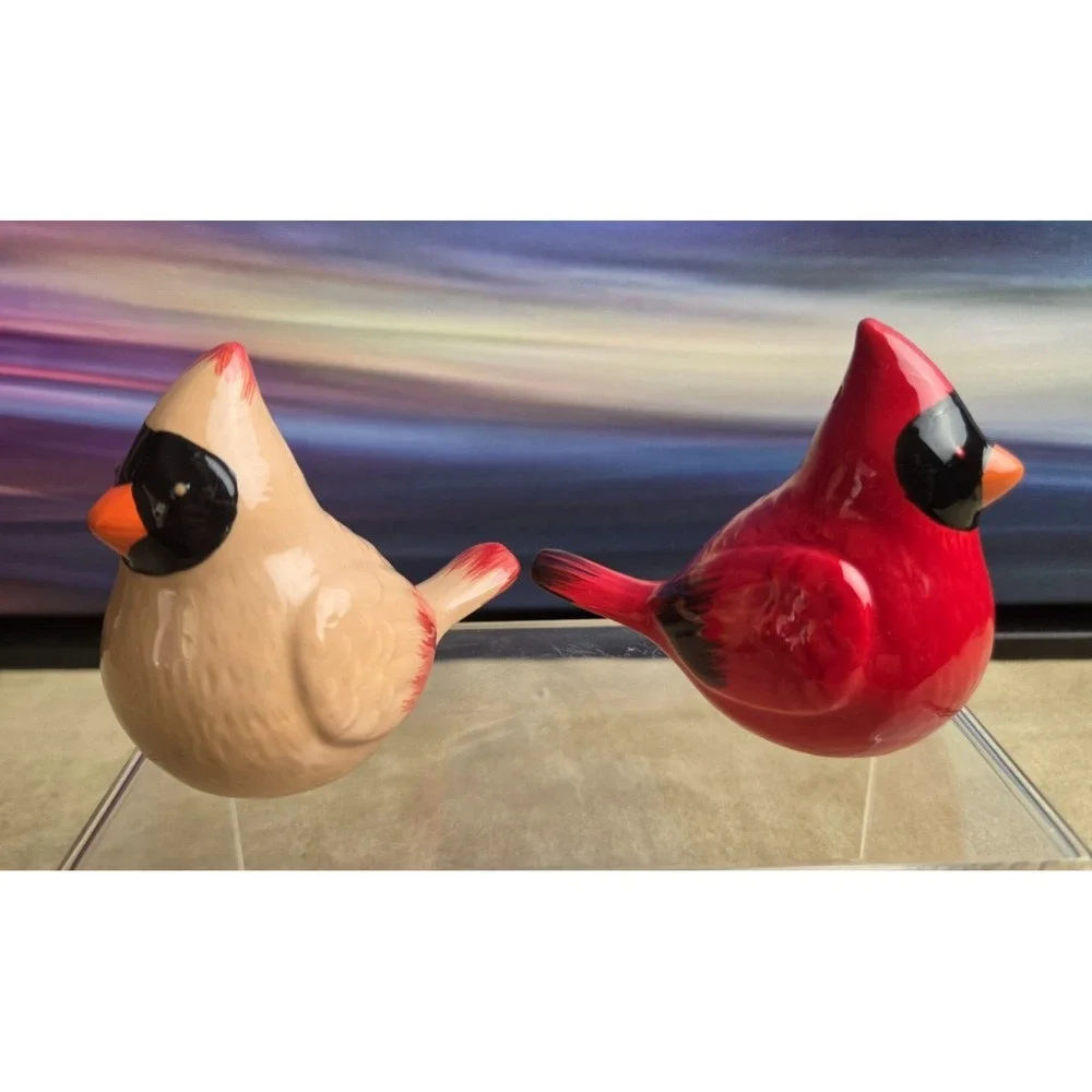 HALLMARK Cardinal Salt & Pepper Shaker Set, Male & Female, Colorful, 2022